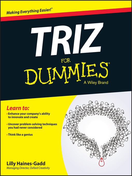 Title details for TRIZ for Dummies by Lilly Haines-Gadd - Wait list